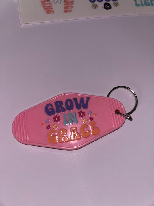 “Grow in grace” keychain