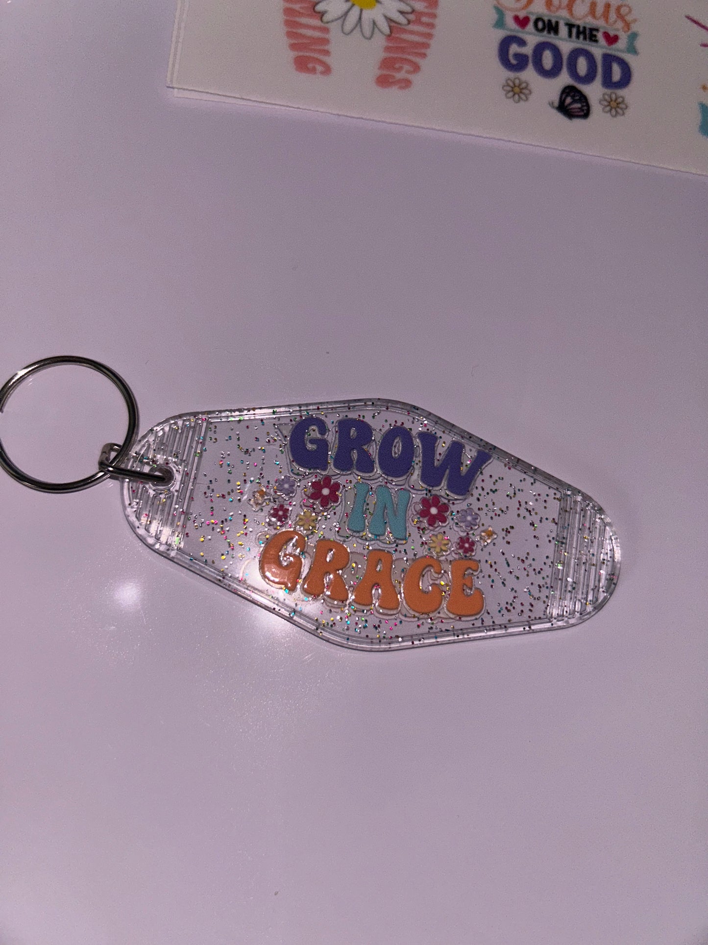 “Grow in grace” keychain